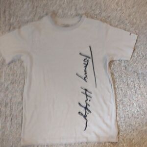 Tommy Hilfiger Beige Tee with Black Logo